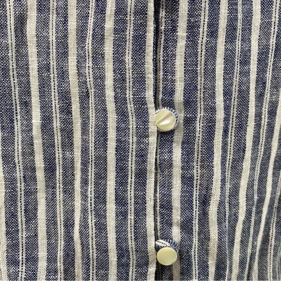 Rails Jasmine "Tibet Stripe" Light Weight Linen Blend Long Sleeve Dress - Picture 10 of 10